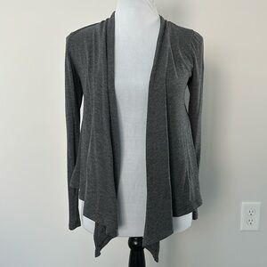 Ambiance Apparel Grey Cardigan Sz SM